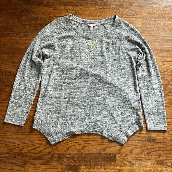 Juicy Couture Gray Sweater with Sparkle Triangle Detail - Picture 1 of 6